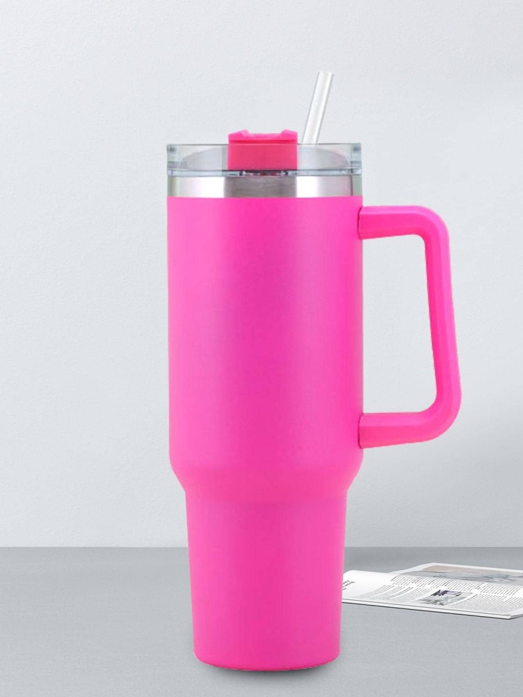 1pc Stainless Steel Vacuum Insulated Cup For $3.07  Pink only! at Shein 