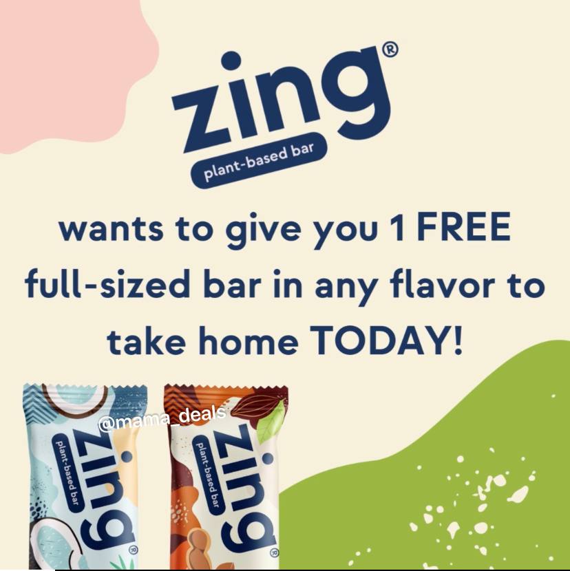 FREE Zing Bar after Rebate! 