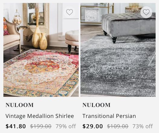 BIG SALE  on NULOOM Rugs - FREE SHIPPING 